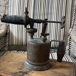 Antique Brass plumbers  Blowtorch - Rustic Patina Swedish Stockholm Optimus